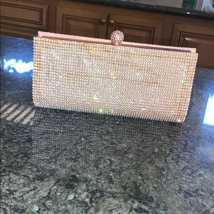 Rose Gold bedazzled Purse/Clutch